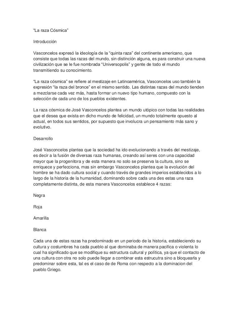 La Raza Cosmica Pdf Download